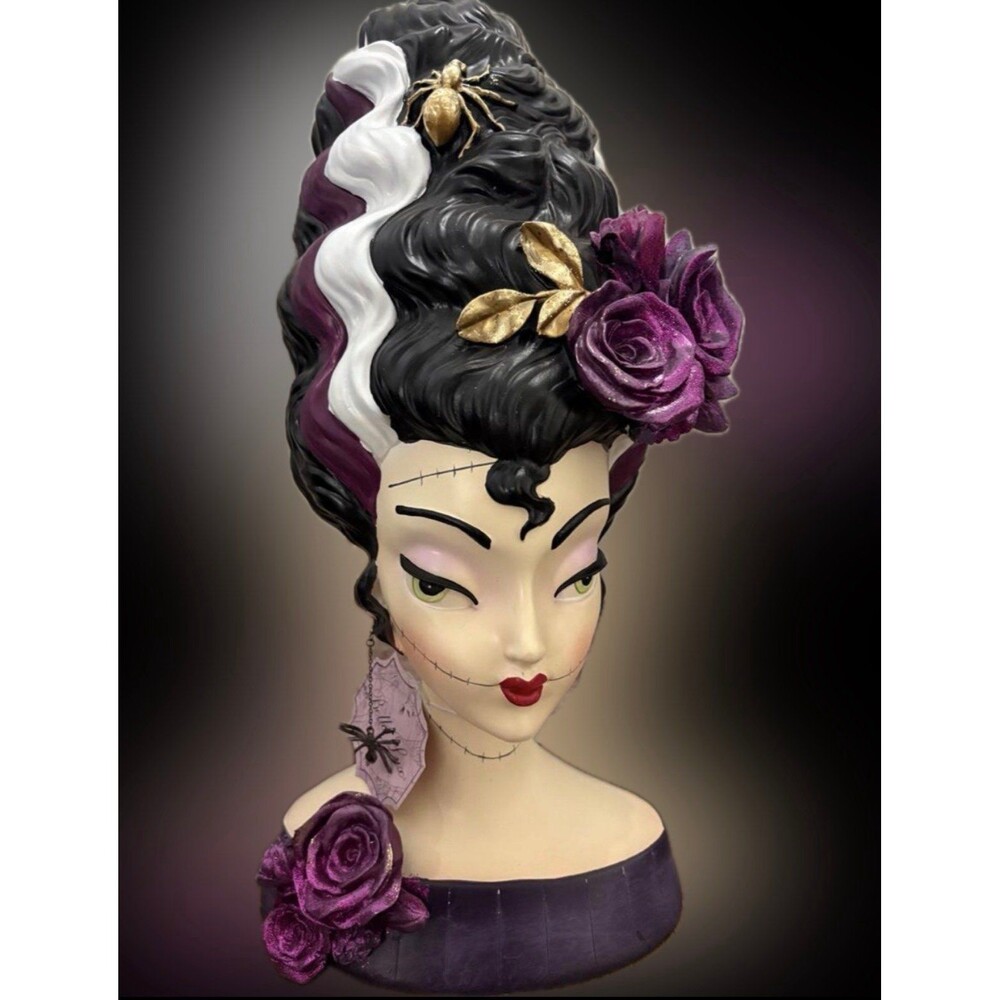 Viral 18” Bella Lux Retro Frankenstein Bride Statue Bust